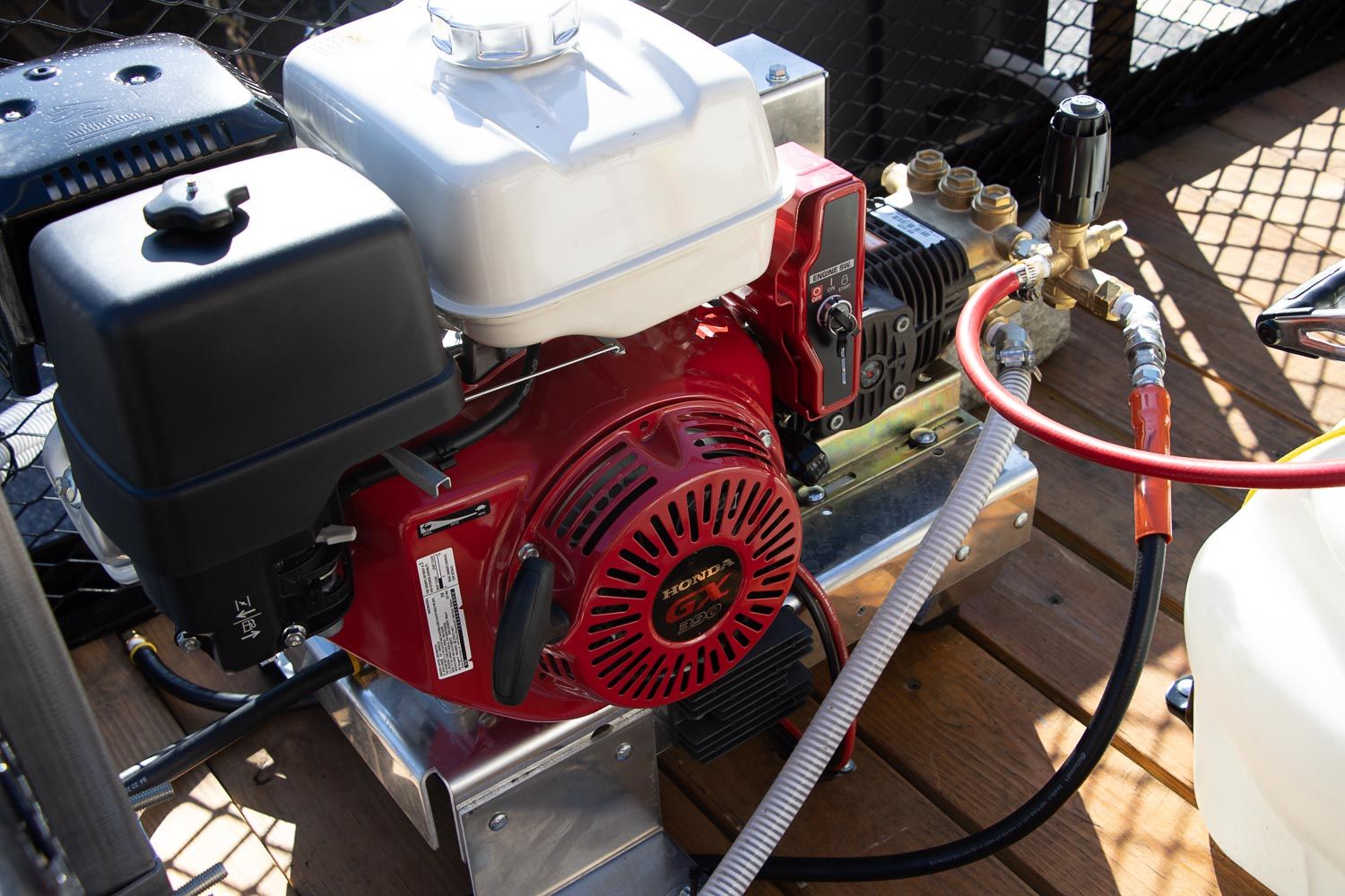 Custom pressure washer rig plus soft wash Atlantic Pressure Washers